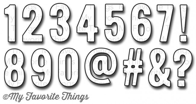 My Favorite Things LITTLE NUMBERS Die-namics Die