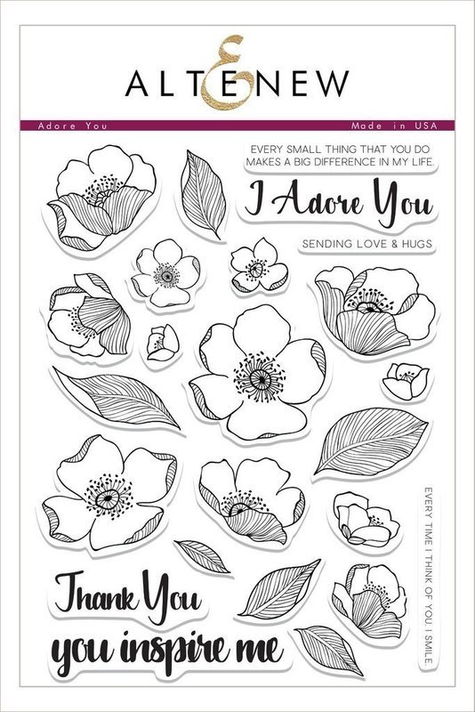 Altenew ADORE YOU Clear Stamp Set