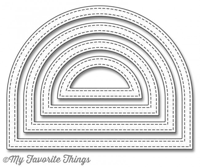 My Favorite Things STITCHED DOME FRAMES Die-namics Die Set