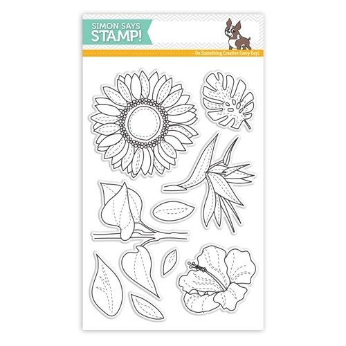 Simon Says Stamp  SUMMER FLOWERS Clear Stamp Set
