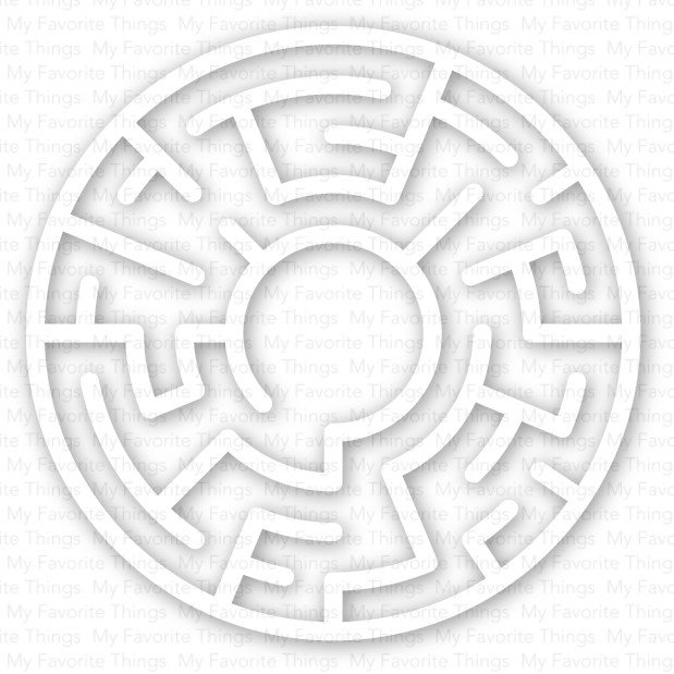My Favorite Things WHITE Maze Shapes Embellishments