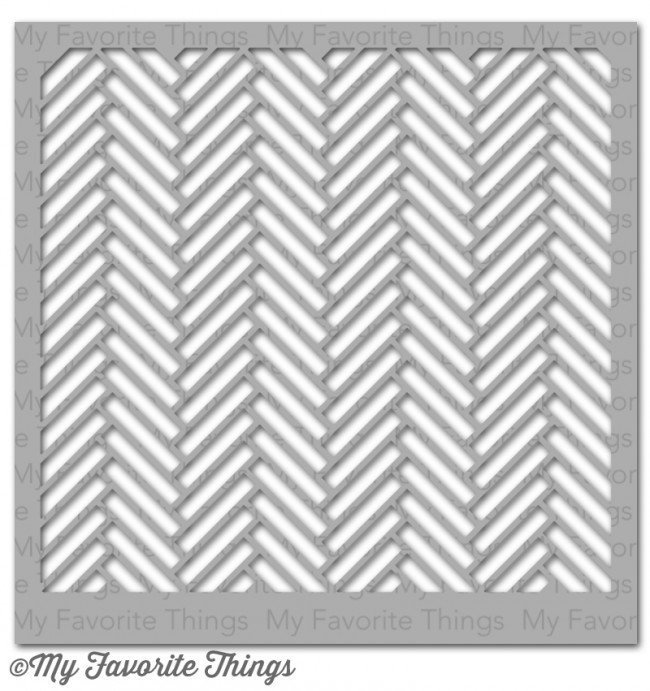 My Favorite Things HERRINGBONE BRICKS Stencil