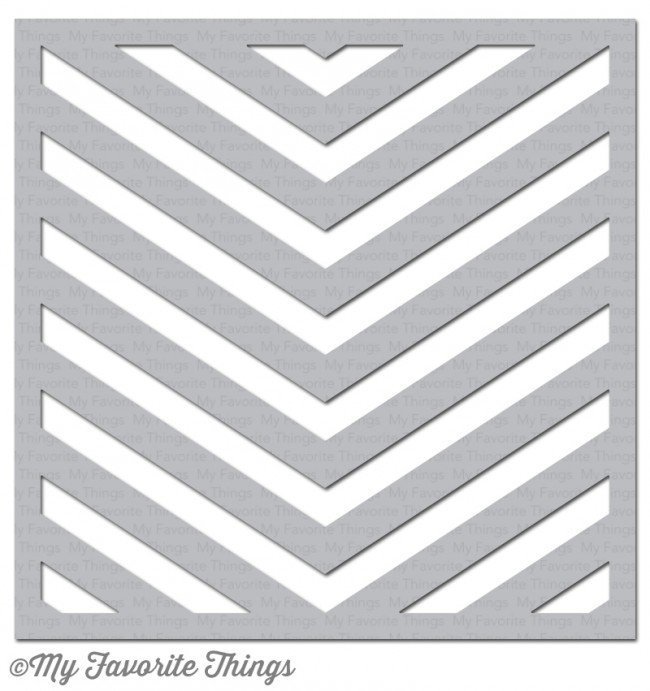 My Favorite Things ONE WAY CHEVRON Stencil