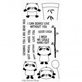 My Favorite Things HAPPY PANDAS Clear Stamp Set