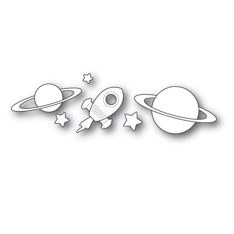 Simon Says Stamp SPACE JOURNEY Craft Die Set