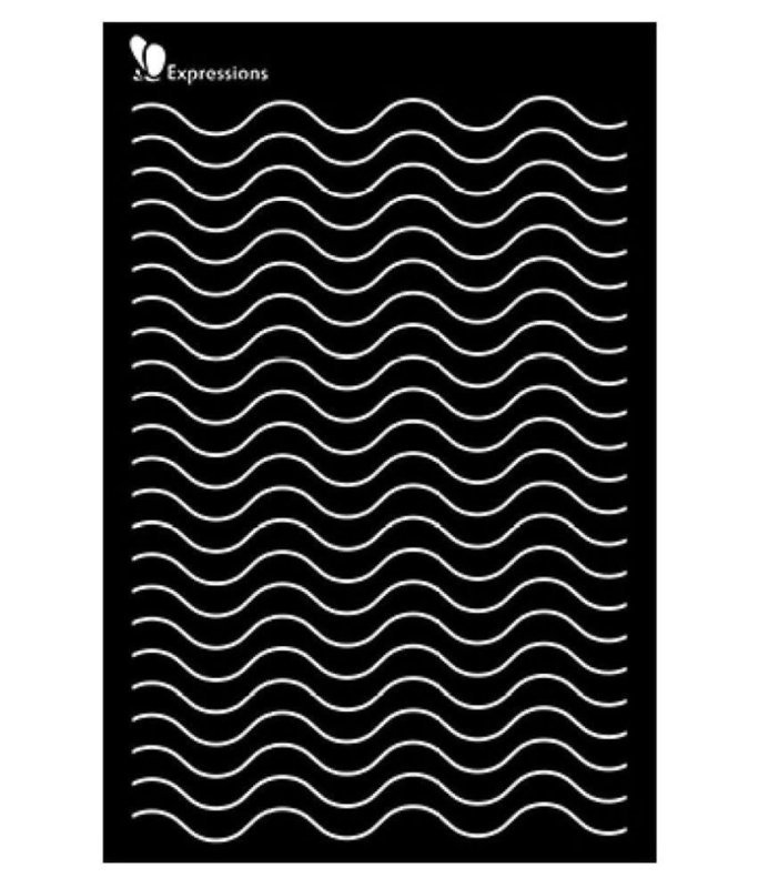 Expressions WAVES Stencil