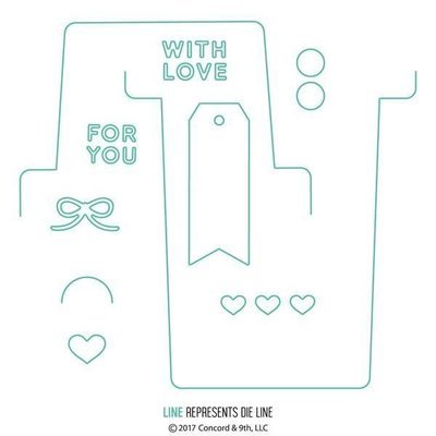 Concord &amp; 9th LOVE NOTES ENVELOPE Die Set