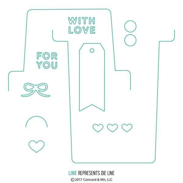 Concord &amp; 9th LOVE NOTES ENVELOPE Die Set