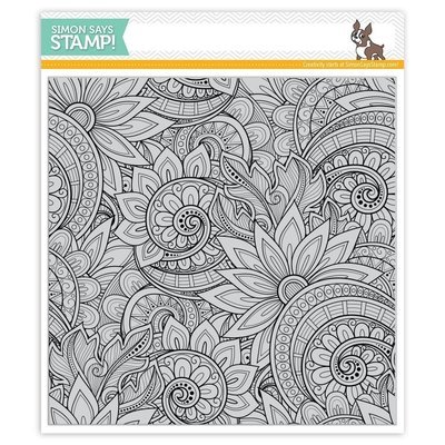Simon Says Stamp ORNATE BACKGROUND Cling Stamp