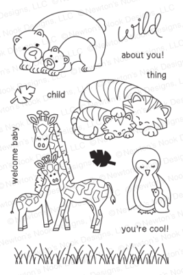 Newton&#39;s Nook WILD CHILD Clear Stamp Set