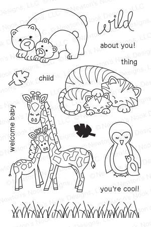 Newton&#39;s Nook WILD CHILD Clear Stamp Set