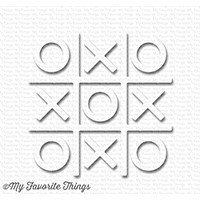 My Favorite Things TIC TAC TOE - WHITE Shapes Embellishments
