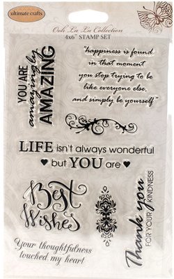 Ultimate Crafts THOUGHTFUL WISHES Clear Stamp Set