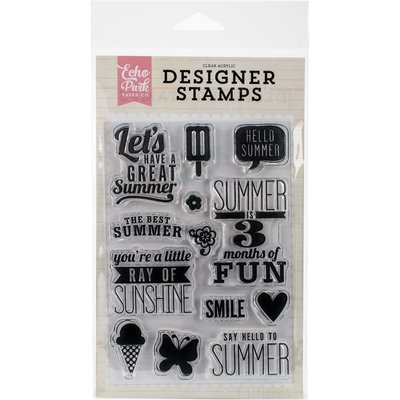 Echo Park RAY OF SUNSHINE Clear Stamp Set