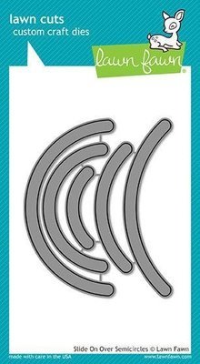 Lawn Fawn SLIDE ON OVER SEMICIRCLES Die Set