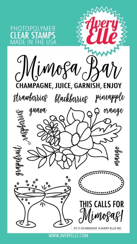 Avery Elle MIMOSAS Clear Stamp Set