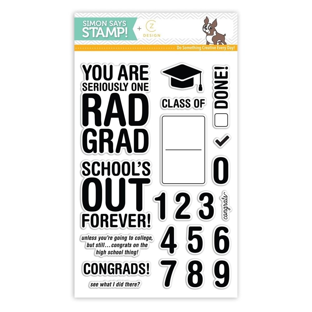 Simon Says Stamp RAD GRAD Clear Stamp Set