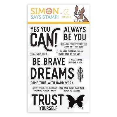 Simon Says Stamp YES YOU CAN Clear Stamp