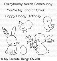 My Favorite Things HOPPY FRIENDS Clear Stamp Set