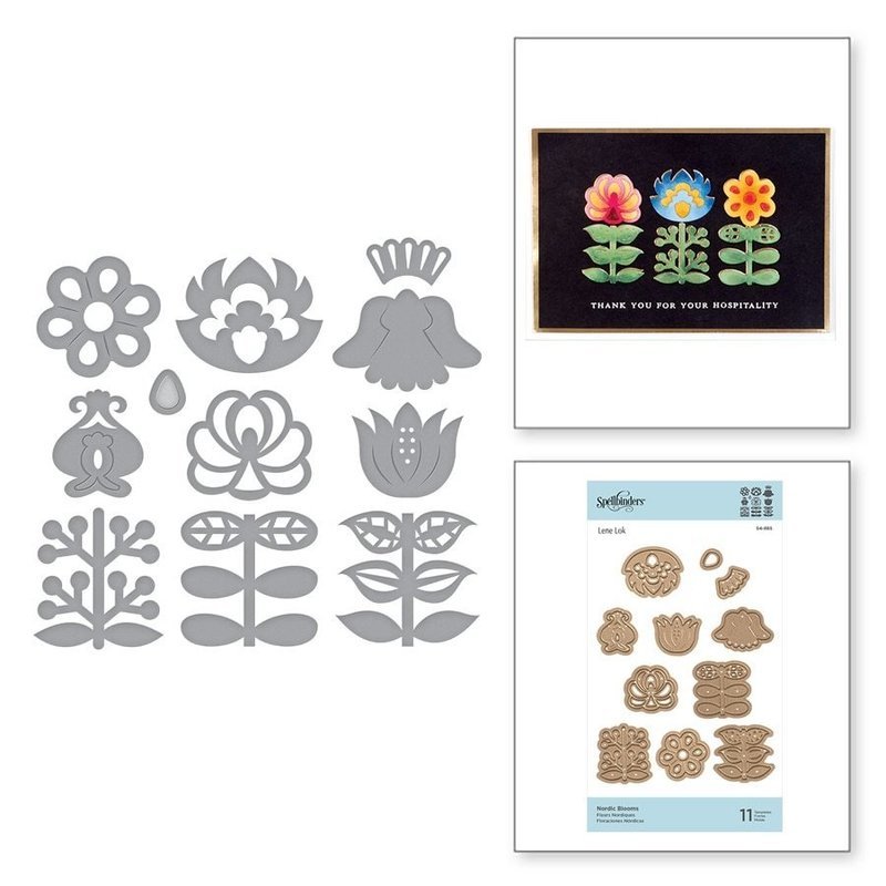 Spellbinders NORDIC BLOOMS Die Set