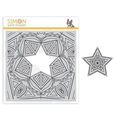 Simon Says Stamp CENTER CUT STAR Cling Stampp