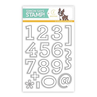 Simon Says Stamp ARCHIE NUMBERS CZ Design Clear Stamp Set