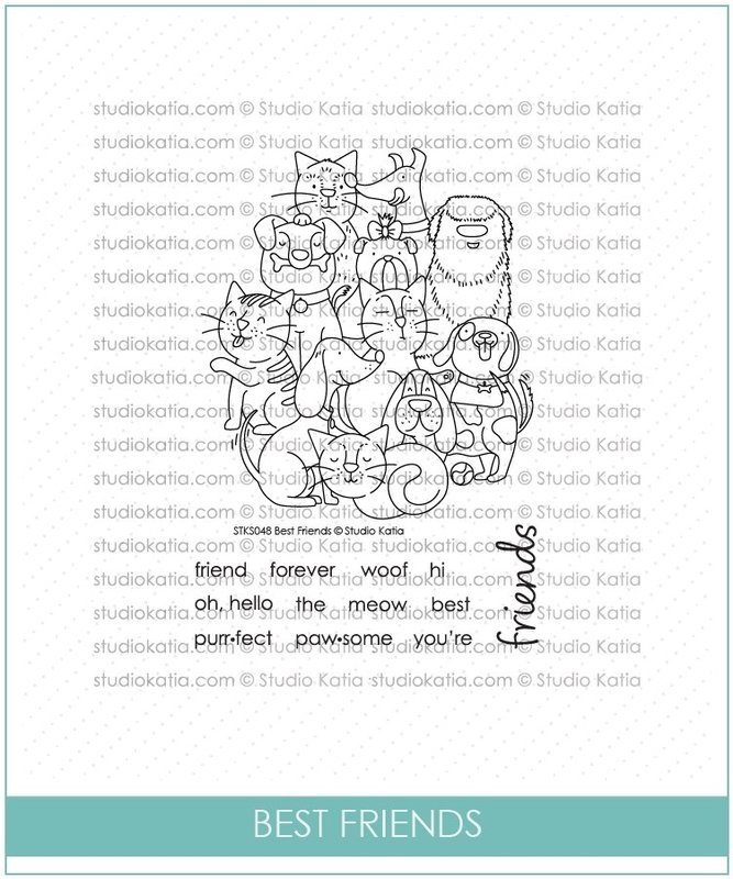Studio Katia BEST FRIENDS Clear Stamp Set