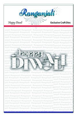 Ranganjali HAPPY DIWALI Words Exclusive Craft Die Set