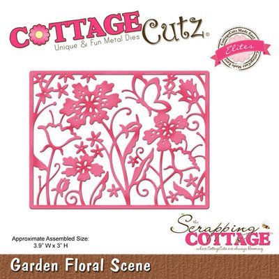 CottageCutz GARDEN FLORAL SCENE Die