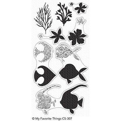 My Favorite Things ADORNED OCEAN FRIENDS Clear Stamp Set