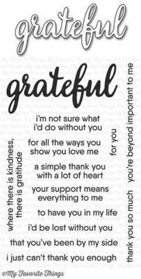 My Favorite Things GRATEFUL FOR YOU Clear Stamp Set