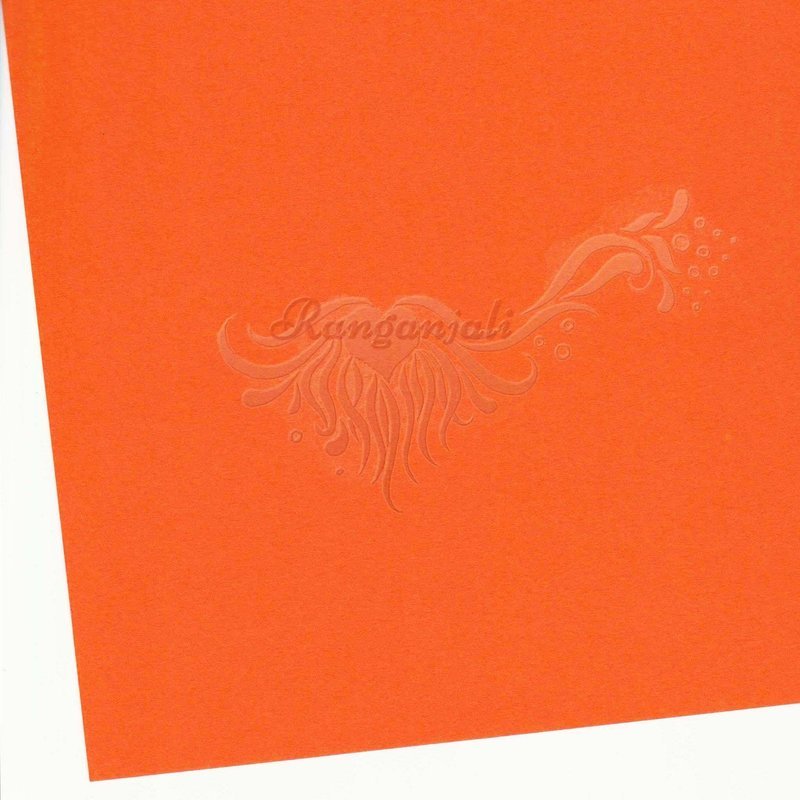 ORLANDO ORANGE - 250GSM Heavyweight Smooth A4 Cardstock- 5/pk