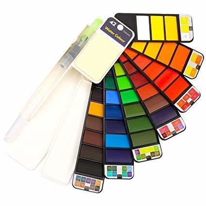 Professional TRAVEL Watercolor Set- 42