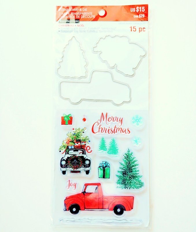 Recollections TRUCK Christmas Stamp &amp; Die Set