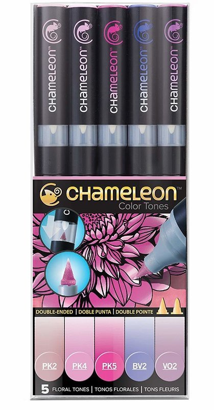 Chameleon FLORAL TONES Alcohol Ink Pen Set