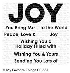 My Favorite Things FILLED WITH JOY Clear Stamp Set
