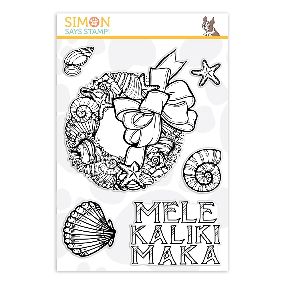 Simon Says Stamp MELE KALIKIMAKA Clear Stamp Set