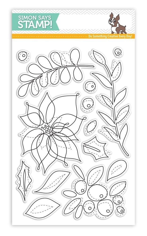 Simon Says Stamp WINTER FLOWERS Clear Stamp Set