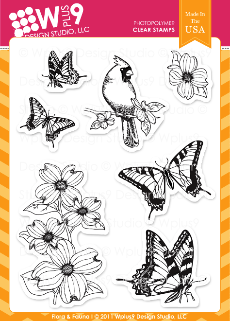 WPlus9 FLORA & FAUNA I Clear Stamp Set