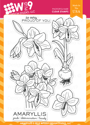WPlus9 AMARYLLIS Clear Stamp Set