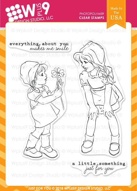 WPlus9 JUST FOR YOU Clear Stamp Set