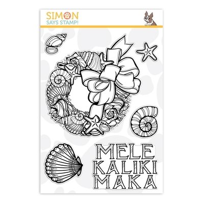 Simon Says Stamp MELE KALIKIMAKA Clear Stamp Set