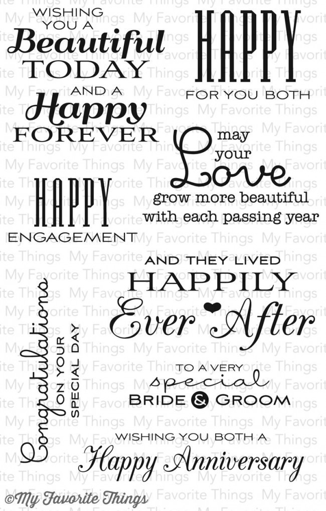 My Favorite Things TOGETHER FOREVER Clear Stamp Set