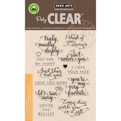 Hero Arts Stamp &amp; Cuts YOU ARE MY HAPPY  Stamp Set