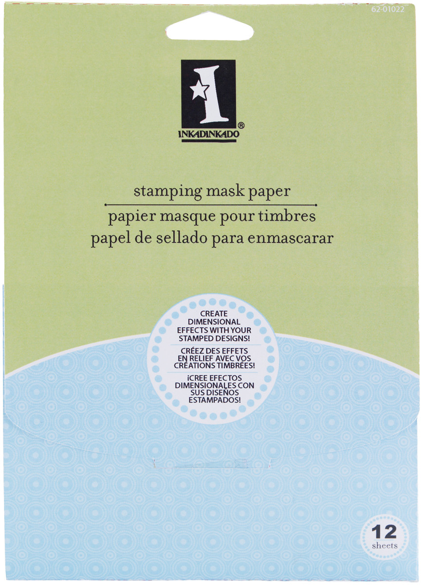 Inkadinkado Stamping MASK PAPER 12/Pkg