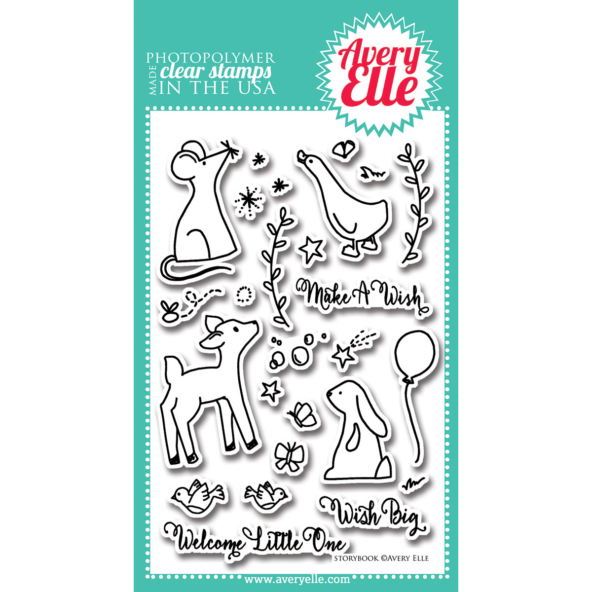 Avery Elle STORYBOOK Clear Stamp Set