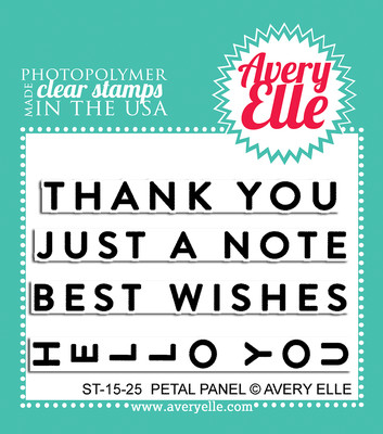 Avery Elle PETAL PANEL Clear Stamp Set