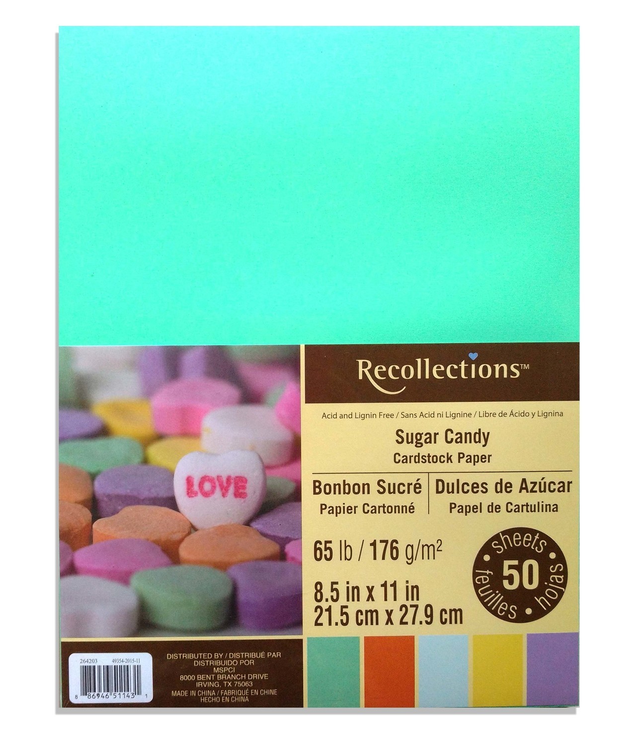 Recollections SUGAR CANDY Cardstock Paper 179gsm- 50/pk
