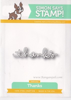 Simon Says Stamp THANKS Word Die