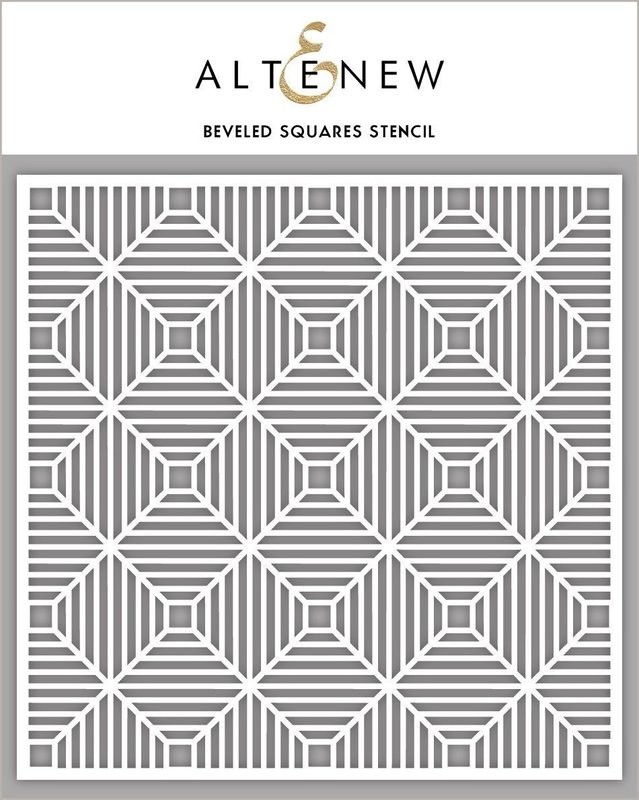 Altenew BEVELED SQUARES Stencil